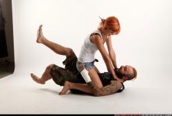 Couple With Edgar Choke Pose